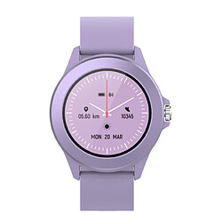 Forever Montre Connectée et Intelligente 5.0 IP68 avec Capteur Fréquence Cardiaque Violet 