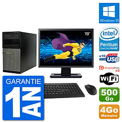 PC Tour Dell 7020 Ecran 19" Intel G3220 RAM 4Go Disque 500Go Windows 10 Wifi · Occasion 