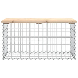 Avis Maison Chic Banc de jardin | Banquette de jardin | Chaise Relax design de gabion 83x44x42 cm bois massif de pin -MN28043