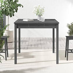 Avis Maison Chic Table de jardin | Table d'extérieur gris 82,5x82,5x76 cm bois massif de pin -GKD89761