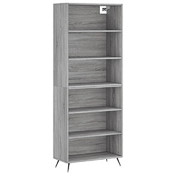 Maison Chic Buffet,Meuble de Rangement,commode pour salon,Cuisine sonoma gris 69,5x32,5x180 cm bois d'ingénierie -MN57470