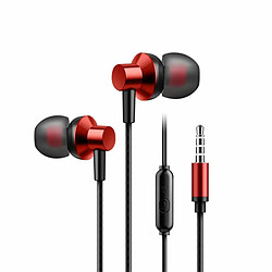 Avis A03 Casque Filaire Avec Microphone Excellente Écouteurs Intra-Auriculaires Stéréo Sans Retard Rouge