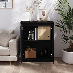 Avis Maison Chic Buffet,Meuble de Rangement,commode pour salon,Cuisine Noir 60x34x75 cm Bois massif de pin -MN21130