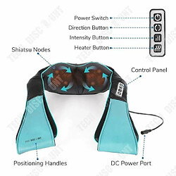 TD® masseur cervical dos epaule cou shiatsu electrique chauffant sans fil vibrant appareil de massage douleurs coussin intelligent