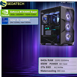 Sedatech PC Gamer Pro • Intel i9-14900KF • RTX4080 Super • 64Go DDR5 • 2To SSD M.2 • sans OS