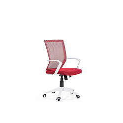 Beliani Chaise de bureau rouge réglable en hauteur RELIEF 