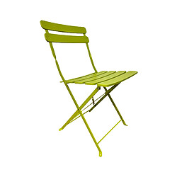 Acheter Mobili Rebecca Ensemble Table Et 2 Chaises De Jardin En Acier Vert Peu Encombrant