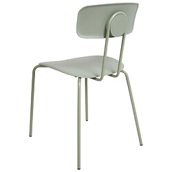 Beliani Chaise de salle à manger Set de 2 Vert citron SIBLEY pas cher