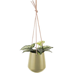 Pt Living Support à plantes en céramique Skittle medium vert olive.