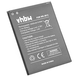 vhbw Batterie remplacement pour Wiko 3913 pour smartphone (2500mAh, 3,8V, Li-ion)