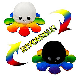 Universal Octopus Reversible Soft Doll double face mignon en peluche d'anniversaire de jouet en peluche figure colorée 