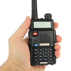 Yonis Baofeng UV-5R Talkie-walkie récepteur radio fréquence modulable Noir