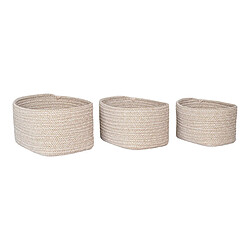 EPIKASA Lot de 3 Paniers Décoratifs de Rangement Cadima