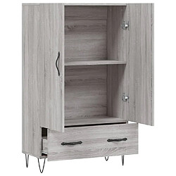 Maison Chic Buffet,Meuble de Rangement,commode pour salon,Cuisine sonoma gris 69,5x31x115 cm bois d'ingénierie -MN13112 pas cher