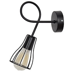 Lumière Applique Noire 10cm