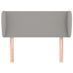 Avis Maison Chic Tête de lit scandinave avec oreilles,meuble de chambre Gris clair 93x23x78/88 cm Tissu -MN51765