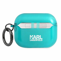 Karl Lagerfeld KLAPUCHFL Housse pour AirPods Pro Bleu Choupette