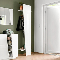 Ahd Amazing Home Design Armoire Panneau Porte-Manteau Ouvert Entrée Chambre Blanc Vega Hang