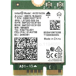 Intel NIC WI-FI6E AX211 2230 2x2 No vPro NIC WI-FI 6E AX211 2230 2x2 AX R2 6GHz + BT No vPro