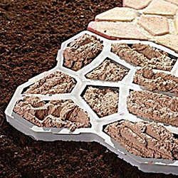 2 Pièces Jardin Pelouse Allée Pavage Moule Patio Stepping Stone Moule DIY Nouveau