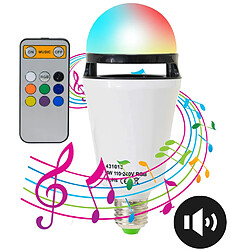 Ampoule LED musicale et multicolore RGB connectée bluetooth E27