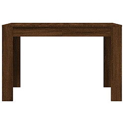 Avis vidaXL Table à dîner Chêne marron 120x60x76 cm bois d'ingénierie