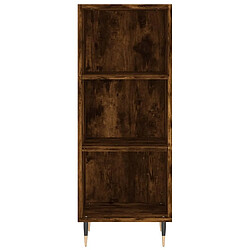 Maison Chic Buffet,Meuble de Rangement,commode pour salon,Cuisine Chêne fumé 34,5x32,5x180 cm Bois d'ingénierie -MN26353 pas cher