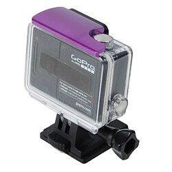 Wewoo Pour Gopro Hero 4 / Violet 3+ Clip de porte arrière en aluminium CNC