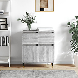 Maison Chic Buffet,Meuble de Rangement,commode pour salon,Cuisine Sonoma gris 60x35x70 cm Bois d'ingénierie -MN88507