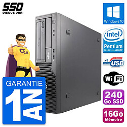 PC Fujitsu Esprimo E500 E85+ DT Intel G630 RAM 16Go SSD 240Go Windows 10 Wifi · Occasion 