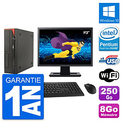 PC Fujitsu E520 DT Ecran 19" Intel G3220 RAM 8Go Disque 250Go Windows 10 Wifi - Occasion