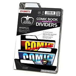 Ultimate Guard - 25 intercalaires pour Comics Premium Comic Book Dividers Noir 