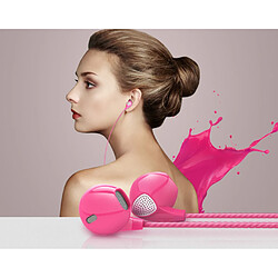 Shot Ecouteurs pour HUAWEI P smart Z avec Micro Reglage Kit Main Libre INTRA-AURICULAIRE Jack (ROSE) 