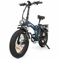 Avis Vélo Électrique DrveTion AT20 - 20*4.0 Pouces Moteur 750W Batterie 48V10Ah Autonomie 35-45KM - Bleu Mat