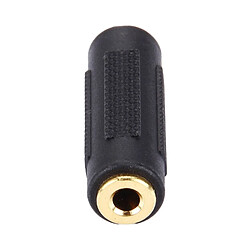 Wewoo Adaptateur Audio noir Connecteur Jack 3,5 mm Femelle Jack 3,5 mm Jack 3,5 mm