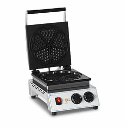 Helloshop26 Gaufrier en forme de cœur 1 500 watts professionnel acier inoxydable 14_0004851