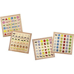 Bsm Edufun - Ef 30510 - Jouet en Bois - Les Tableaux Logiques 