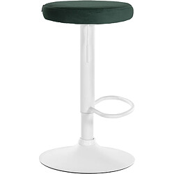 Acheter Non Tabouret de bar Ponte velours blanc