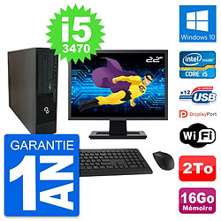 PC Fujitsu E910 DT Ecran 22" Intel i5-3470 RAM 16Go Disque 2To Windows 10 Wifi · Occasion 