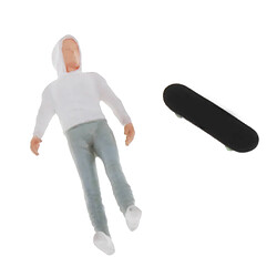 1:64 People Action Figure Diorama Painted Sliding Boy Miniatures White