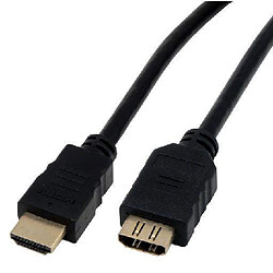 MCL Rallonge HDMI haute vitesse 3D avec Ethernet mâle / femelle MCL 2m