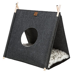 TRIXIE Cachette pour chat Elfie 46x52x50 cm Feutre Anthracite