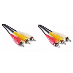 LINEAIRE VR62D Câble 3 x RCA mâle / mâle