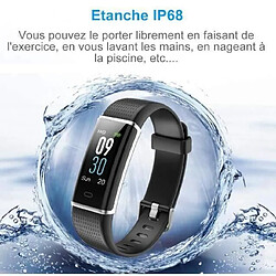 Avis Montre Connectée Podometre Smartwatch Bracelet Connecté Écran Couleur Etanche IP68 Femme Homme Enfant Sport Cardio Fitness Tracker