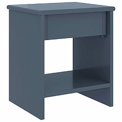 Acheter Maison Chic Table de chevet,Table de Nuit,Meuble de Rangement Gris clair 35x30x40 cm Bois de pin massif