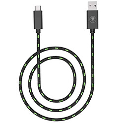 Câble USB Type-C 5 mètres SNAKEBYTE Noir et vert