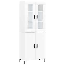 Maison Chic Buffet,Meuble de Rangement,commode pour salon,Cuisine Blanc 69,5x34x180 cm Bois d'ingénierie -MN47055