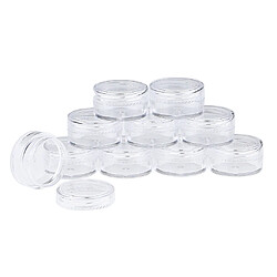 10x Pot De Maquillage Transparent Rond Vide Pot Poudre Crème De Voyage Contenant Cosmétique 5g pas cher