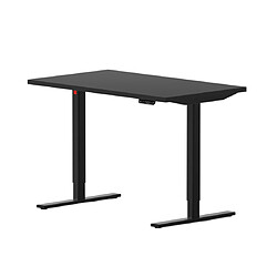 ELEVA Bureau assis debout noir 120x70x3cm