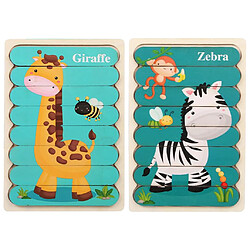 Avis Puzzles En Bois Animal Early Puzzle éducatif Jouets Zèbre Girafe